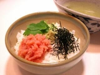 たらこ鮭梅茶漬け