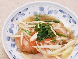 白身魚の甘酢あんかけ