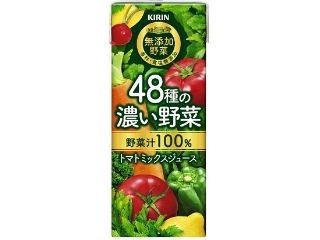 ＫＩＲＩＮ　無添加野菜　４８種の濃い野菜１００％　パック２００ｍｌ