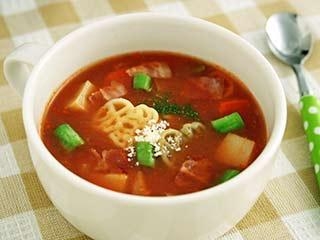 ひよこ豆といんげんのトマトスープ