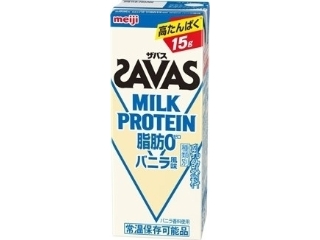 ザバス　ＭＩＬＫ　ＰＲＯＴＥＩＮ　脂肪０　バニラ風味　パック２００ｍｌ