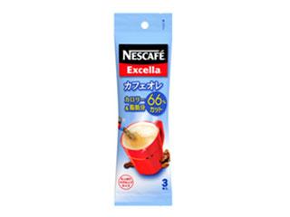 ネスカフェ　エクセラ　コーヒーミックス　カフェオレ　カロリー脂肪６６％カット　袋７ｇ×３