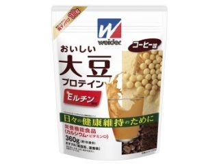 ウイダー　おいしい大豆プロテイン　コーヒー味　袋３６０ｇ　他に１４０ｇ、９００ｇ入りもあります。