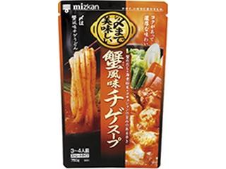 ミツカン　〆まで美味しい　蟹風味チゲスープ　ストレート　袋７５０ｇ