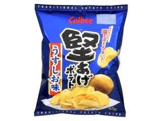 カルビー　堅あげポテト　うすしお味　袋６５ｇ