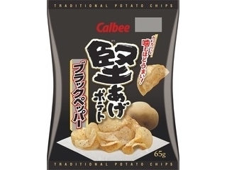 カルビー　堅あげポテト　ブラックペッパー　袋６５ｇ