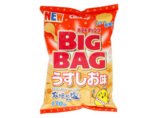 カルビー　ポテトチップス　ＢＩＧＢＡＧ　うすしお味　袋１７０ｇ