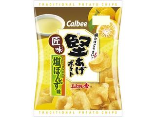 カルビー　堅あげポテト匠味　塩ぽんず味　袋７５ｇ