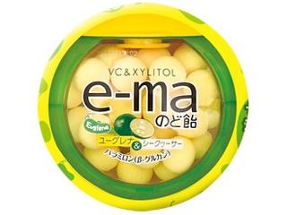 ＵＨＡ味覚糖　ｅ‐ｍａのど飴　ユーグレナ＆シークヮーサー　ケース３３ｇ