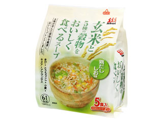 ひかり味噌　玄米と５種の穀物をおいしく食べるスープ　鶏だししお味　袋１７．５ｇ×５