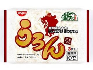 日清　冷凍　福岡県産小麦使用うろん　３食　袋６００ｇ