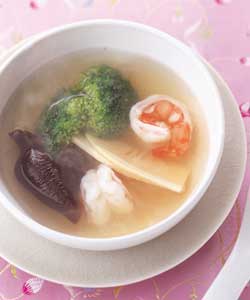 ブロッコリーの中華スープ